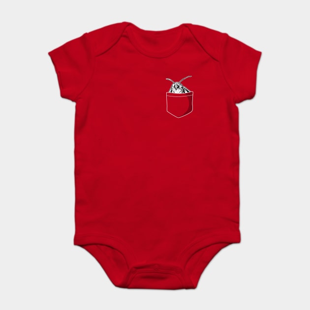 Pocket Moth Baby Bodysuit by dumbshirts